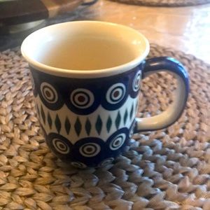 Polish pottery mug